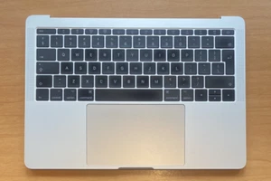 Top case argent Apple et clavier QWERTY MacBook Pro 13" 2016 2017, A1708 - TC222 - Photo 1/6