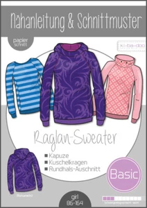 Patrón de corte kibadoo Basic Raglan suéter niños - Imagen 1 de 1