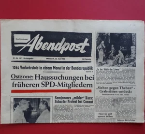 Correo vespertino del * 22 de julio de 1953 * LUCHA DE PODER EN ZONA ORIENTAL / TOUR DE FRANCE A 96 - Imagen 1 de 2