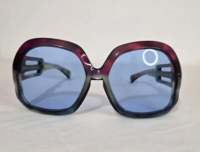 Vintage 70' oversize unique plastic frame sunglasses SERVIN Spain NWT old stock - Image 1 of 4