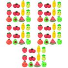  60 Stck. Mini Erdbeer Spielzeug winzig drückbar Spielzeug kneifen Musik super süß