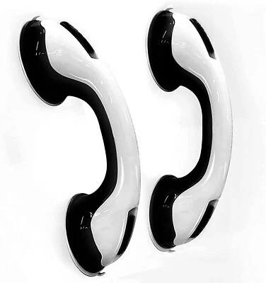 Stay Safe in The Shower with Our 2-Pack of 12-Inch Suction Cup Grab Bars, Shower - Image 1 of 4