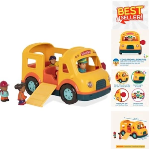 Bright Light-Up School Bus with Realistic Sounds & 5 Toy Friends for Toddlers - Picture 1 of 12