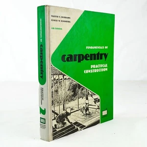 1970'S Carpentry Practical Construction Durbahn Vintage Text Book 5th - Picture 1 of 12