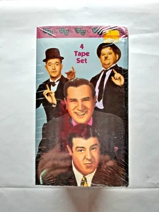 Comedy Teams Classics Set 4 VHS Tapes Abbott & Costello Laurel & Hardy (New) - Picture 1 of 6
