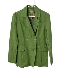 Sundance Linen Oaklee Blazer in Green Tea Size XS - Picture 1 of 8