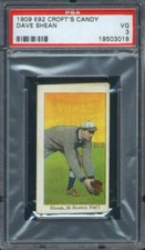 1909 E92 Croft's Candy Dave Shean PSA 3 Boston Doves (Ghost Image)