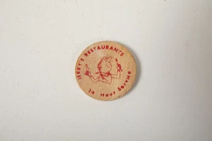 Jerry's Restaurant Wooden Nickel (B4D-10) 24 Hour Service Drive In - Imagen 1 de 6