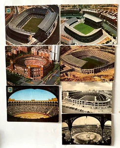 Lot OF 7 Vintage Spain Sport Stadiums Postcards Madrid Barcelona Bernabéu - Picture 1 of 2
