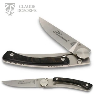 Navaja Claude Dozorme Le Thiers - Cuerno de carnero oscuro - Clip - Liner Lock - Imagen 1 de 4