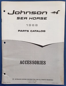 1968 Johnson Sea Horse Parts Catalog - Accessories - Final Edition E - Picture 1 of 8