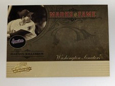 2005 Playoff Absolute HARMON KILLEBREW MARKS OF FAME HOF TWINS #3 #d 45/150