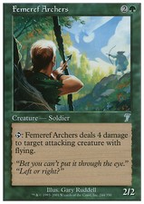Magic the Gathering MTG Femeref Archers (244) Seventh Edition   NM