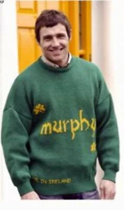 Nachname Collins grüner irischer Pullover MADE IN IRELAND neu mit Etikett aus Ausverkauf! - Bild 1 von 4