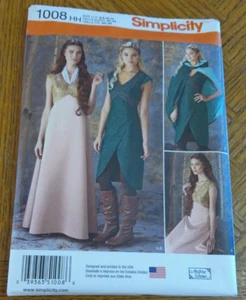 Abito Costume Simplicity 1008 Ms Cosplay Game of Thrones~Abito~Capo 6-12 - Foto 1 di 3