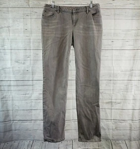 J Jill Damen Jeans Gr. 10 Stretch Grau Slim Leg Mid Rise Baumwollmischung - Bild 1 von 6