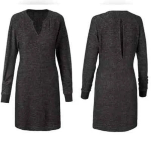 CAbi PJ Sweater Dress, Heathered Black Shadow Fleck, Size XS/S, Super soft - Picture 1 of 13