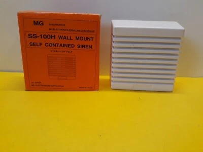 Sirena autónoma de montaje en pared 2 MG Eletronics SS-100H NOS 13-469 (una sin caja) Foto 1 de 4
