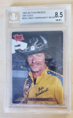 1993 Action Packed 24 KT GOLD Dale Earnhardt Sr. #25G BGS 8.5 NM-MT+ - Image 1 of 4