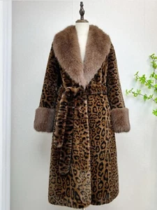 Winter Damen Reverskragen Kunstfell Mäntel Kurz Luxus Party Mantel Gr. - Bild 1 von 10