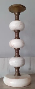 Vintage Art Deco Lamp Italian Marble & Brass 1940's - Picture 1 of 5