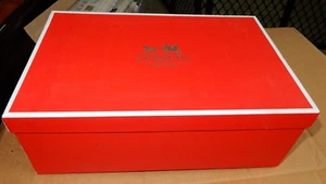 COACH Shoe Box RED WHITE 2012 Alexis Suede Wedge Sneaker BOX ONLY Size 6.5 EMPTY - Picture 1 of 20