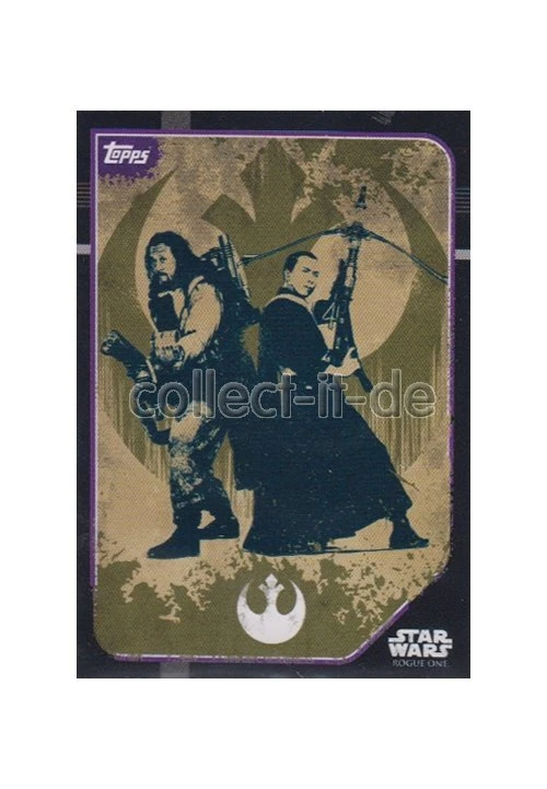 Topps Star Wars - Rogue One - 212 - Baze Malbus&Chirrut Imwe - Sticker Karte - Bild 1 von 1