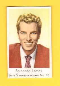Fernando Lamas Vintage Movie Film Star Card Holland #S10