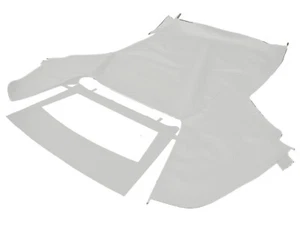 Fits:Ford Mustang 1983-90 Soft Top & Plastic Window Made From Haartz White Vinyl - Picture 1 of 6