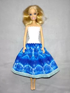 Barbie Puppen Kleid Glitzer Die Eiskönigin Prinzessin Elsa Frozen Ballkleid #40 - Bild 1 von 3