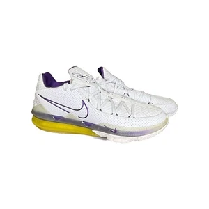 * UNWORN * NIKE LEBRON XVII 17 LOW LAKERS SHOES WHITE RARE CD5007-102 SIZE 17 - Picture 1 of 13