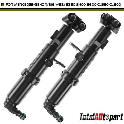 2 Headlight Washer Nozzle for Mercedes-Benz W216 W221 S350 S400 S600 CL550 CL600 - Image 1 of 4