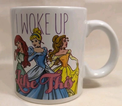 Новая негабаритная кофейная кружка DISNEY Princess 20 унций «Я проснулся как этот» чашка чая  - Изображение 1 из 4