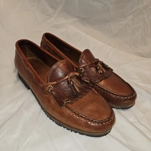 Mocassino Allen Edmonds da uomo taglia 12 D in pelle marrone con nappa - Foto 1 di 9