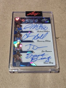 2025 Leaf Independence Day Auto Rasheed Wallace Bing Dumars Chauncey Billups 1/1 - Picture 1 of 2