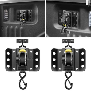2Pcs Retractable Truck Bed Tie Down Ratchet Straps For Ford F150 F-150 2015-2025 - Bild 1 von 15