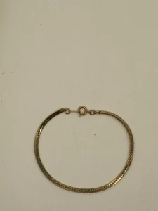 Fischgrät Diamantschliff Armband 7" Gold - Bild 1 von 2