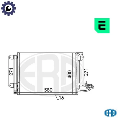 CONDENSER AIR CONDITIONING 667003 FOR SKODA OCTAVIA/II/Combi LAURA SUPERB  VW - Image 1 of 4