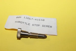 NOS SUZUKI TS100 TS125 CARBURETOR THROTTLE STOP SCREW TS 100 OEM # 13267-41640 - Foto 1 di 4
