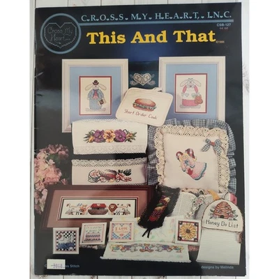 Cross My Heart This & That Cross Stitch Patterns Flowers, Parrot, Animals, Baby - Image 1 of 4