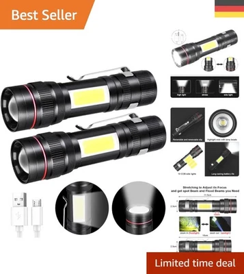 LED Taschenlampe 1000 Lumen – Superhelle Handlampe für Abenteuer - Bild 1 von 4