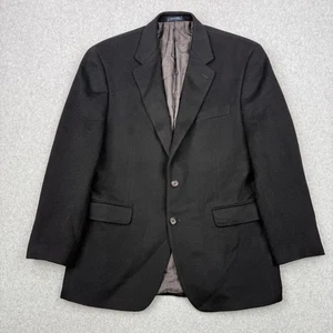 Ralph Lauren Blazer Mens 42R Black Loro Piana 100% Camel Hair Two Button Coat - Picture 1 of 17