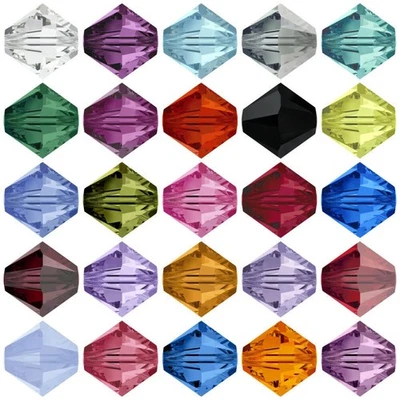 2/3/4/5/6/8mm Bicone Crystal Glass bead Loose Crafts Beads Jewelry Making - Image 1 of 4
