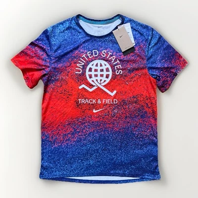 Camisa de atletismo de Estados Unidos pequeña Nike Dri Fit Team Juegos Olímpicos de Estados Unidos NUEVA Foto 1 de 4