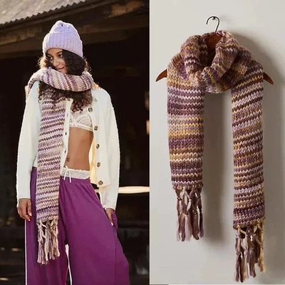 NWT New $68 Free People All Mine Woven Scarf Size 15'' x 86'' - Image 1 of 4