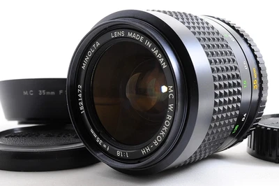 Lente gran angular Minolta MC W.Rokkor-HH 35mm F1.8 MF con capucha casi... - Imagen 1 de 4