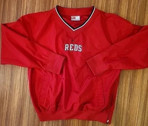 Giacca a vento pullover Nike Team originale merchandise rosso taglia XL baseball - Foto 1 di 11