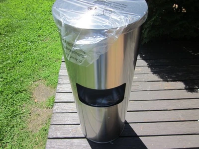 Alpine ALP4777 Floor Stand Gym Wipe Dispenser Built In Trash Can Stainless Steel - Image 1 of 4