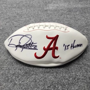 DERRICK HENRY SIGNED ALABAMA CRIMSON TIDE LOGO FOOTBALL BECKETT W/ 15 HEISMAN - Picture 1 of 2