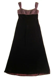 Melinda Eng Maroon Red Silk Rayon Velvet Long Party Formal Festive Gown Dress M - Picture 1 of 6